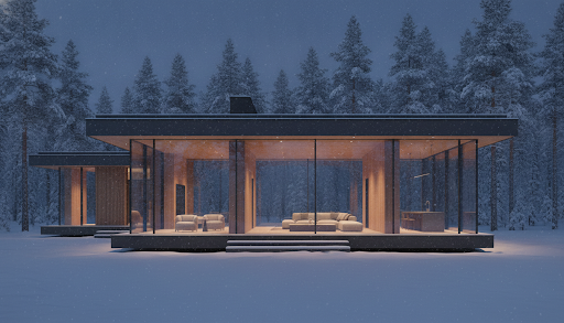 Canadian passive house net-zero winter